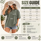Size chart for Faded Lore T-Shirt